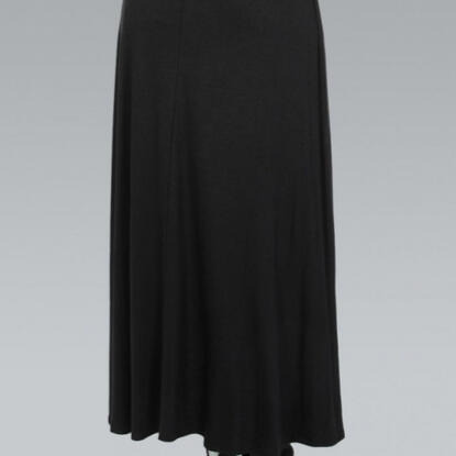 Plain Black Maxi Skirt