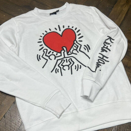 Keith Haring Dancing Heart Sweater
